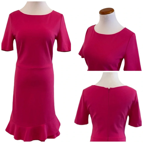 Diane Von Furstenberg Dresses & Skirts - Diane Von Furstenberg Sheath Dress Flounce Hem